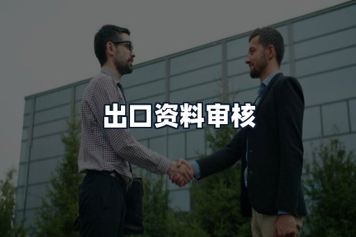 出口资料审核
